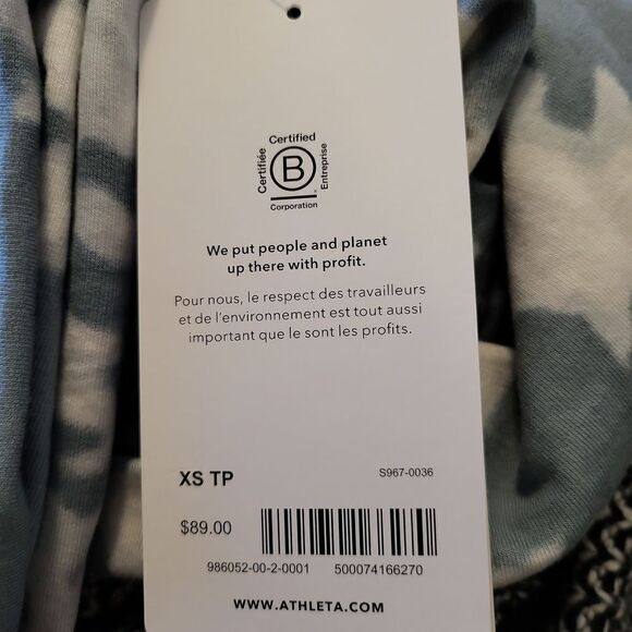 New Athleta pullover tie dye super soft hoodie - Picture 10 of 10